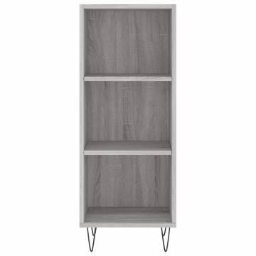 Highboard Grey Sonoma - Elegant Engineered Wood Storage