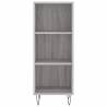 Highboard Grey Sonoma - Elegant Engineered Wood Storage