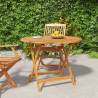 Folding Garden Table Ø 90x75 cm Solid Wood Acacia Size Ø 90 x 75 cm Quantity in Package 1 