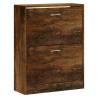 Shoe Cabinet Smoked Oak - Stylish Storage Solution | Hipo Market