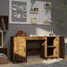 Desk Smoked Oak 140x50x75 cm - Stylish Engineered Wood Design