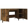 Desk Smoked Oak 140x50x75 cm - Stylish Engineered Wood Design