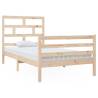 Solid Wood Pine Bed Frame 100x200 cm - Modern & Stylish