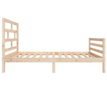 Solid Wood Pine Bed Frame 100x200 cm - Modern & Stylish