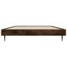 Smoked Oak Bed Frame 90x190 cm - Durable & Stylish