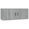 Wall Mounted TV Cabinet Grey Sonoma - Stylish & Practical 100x34.5cm