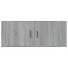 Wall Mounted TV Cabinet Grey Sonoma - Stylish & Practical 100x34.5cm