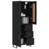 Stylish Highboard Black 69.5x34x180 cm - Durable & Elegant