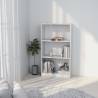 3-Tier Book Cabinet White 60x24x109 cm Engineered Wood Colour white Size 60 x 24 x 109 cm Quantity in Package 1 