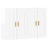 Wall Mounted Cabinets - 2 pcs High Gloss White | HipoMarket