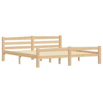 Solid Pinewood Bed Frame 180x200 cm Super King | HipoMarket