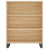 Stylish Highboard Sonoma Oak 69.5x32.5x180 cm | HipoMarket