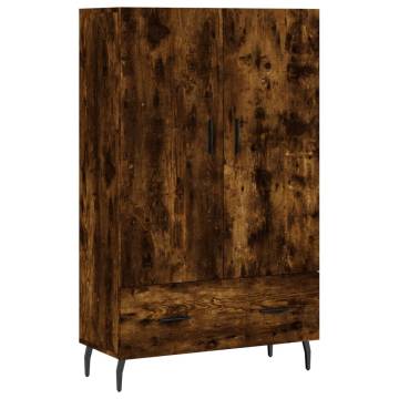 Stylish Smoked Oak Highboard - Modern Storage Solution | Hipomarket