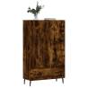 Stylish Smoked Oak Highboard - Modern Storage Solution | Hipomarket