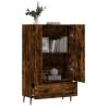 Stylish Smoked Oak Highboard - Modern Storage Solution | Hipomarket