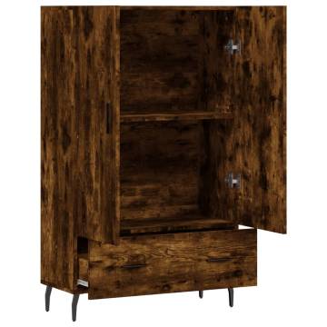 Stylish Smoked Oak Highboard - Modern Storage Solution | Hipomarket