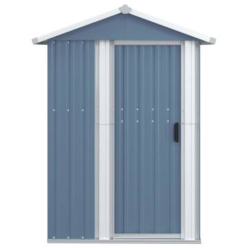 Garden Shed Grey 126x97.5 cm - Galvanised Steel Storage