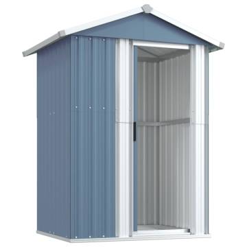 Garden Shed Grey 126x97.5 cm - Galvanised Steel Storage