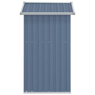 Garden Shed Grey 126x97.5 cm - Galvanised Steel Storage