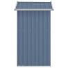 Garden Shed Grey 126x97.5 cm - Galvanised Steel Storage