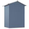 Garden Shed Grey 126x97.5 cm - Galvanised Steel Storage