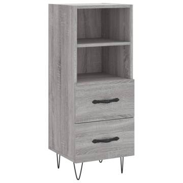 Highboard Grey Sonoma 34.5x34x180 cm - Stylish Storage Solution