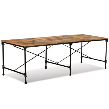 Stylish 240 cm Dining Table | Solid Reclaimed Wood