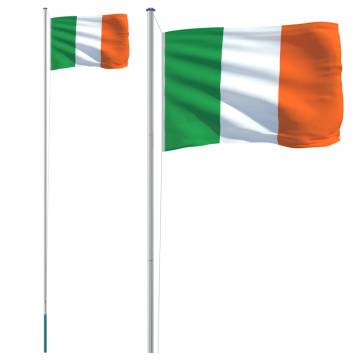 Ireland Flag and Pole 6.23m Aluminium for Sale | HipoMarket