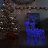 Reindeer Christmas Decorations 2 pcs 60x16x100 cm Acrylic Colour blue Size 60 x 16 x 100 cm Quantity in Package 2 Number of LEDs 1 