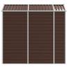 Garden Shed Brown 191x215 cm - Durable Galvanised Steel