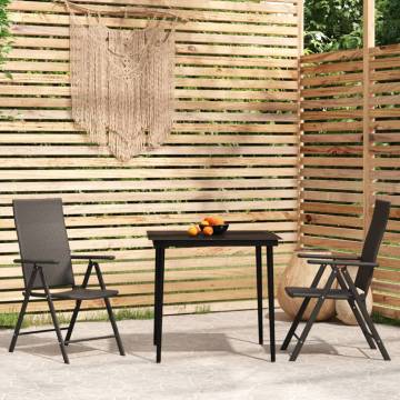 3 Piece Garden Dining Set - Stylish Outdoor Furniture