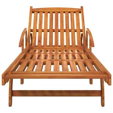 Sun Loungers 2 pcs Solid Wood Acacia for Your Outdoor Space