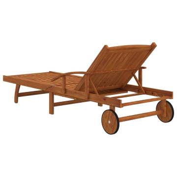 Sun Loungers 2 pcs Solid Wood Acacia for Your Outdoor Space