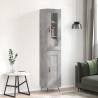 Highboard Concrete Grey 34.5x34x180 cm Engineered Wood Colour concrete grey Quantity in Package 1 Model 1 wood door 