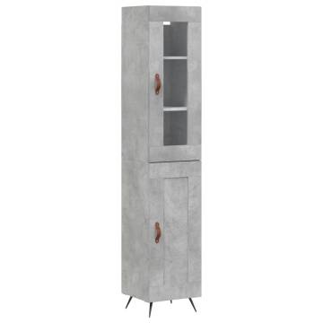 Highboard Concrete Grey - Stylish Storage Solution | Hipomarket UK