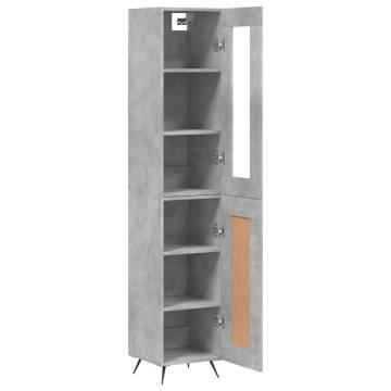 Highboard Concrete Grey - Stylish Storage Solution | Hipomarket UK