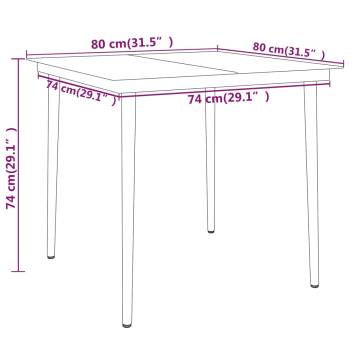 3 Piece Garden Dining Set - Stylish Outdoor Furniture