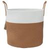 Stylish Brown & White Storage Basket Ø40x35 cm | HipoMarket