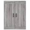 Stylish Highboard Grey Sonoma - 69.5x34x180 cm Engineered Wood