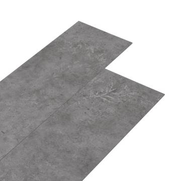 Self-Adhesive PVC Flooring Planks - Concrete Grey 5.21 m²