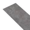 Self-Adhesive PVC Flooring Planks - Concrete Grey 5.21 m²