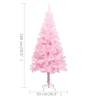 Artificial Pre-lit Christmas Tree with Ball Set Pink 180 cm