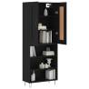 Highboard Black - Stylish Storage Solution | HiPoMarket