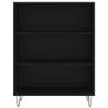 Highboard Black - Stylish Storage Solution | HiPoMarket