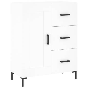 Stylish Highboard White 69.5x34x180 cm - Durable & Elegant