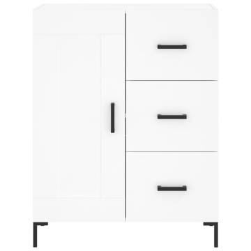 Stylish Highboard White 69.5x34x180 cm - Durable & Elegant