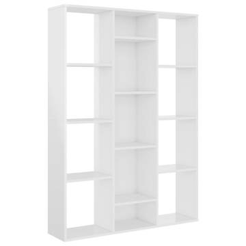 High Gloss White Room Divider/Book Cabinet | HipoMarket