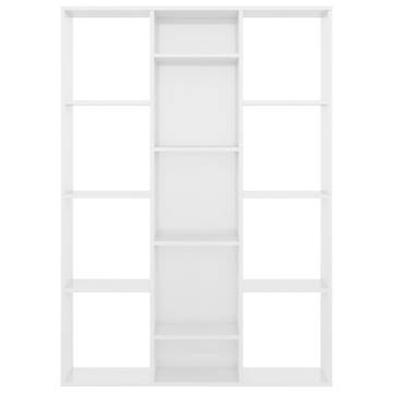 High Gloss White Room Divider/Book Cabinet | HipoMarket