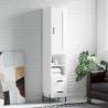 Stylish Highboard High Gloss White - Engineered Wood 180 cm