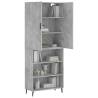 Concrete Grey Highboard - Stylish Storage Solution | Hipomarket